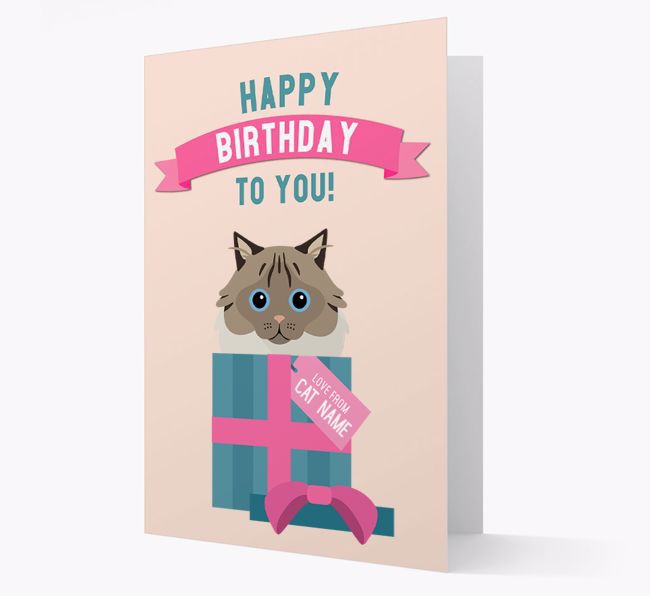 'Happy Birthday to You!' - Personalized {breedCommonName} Card